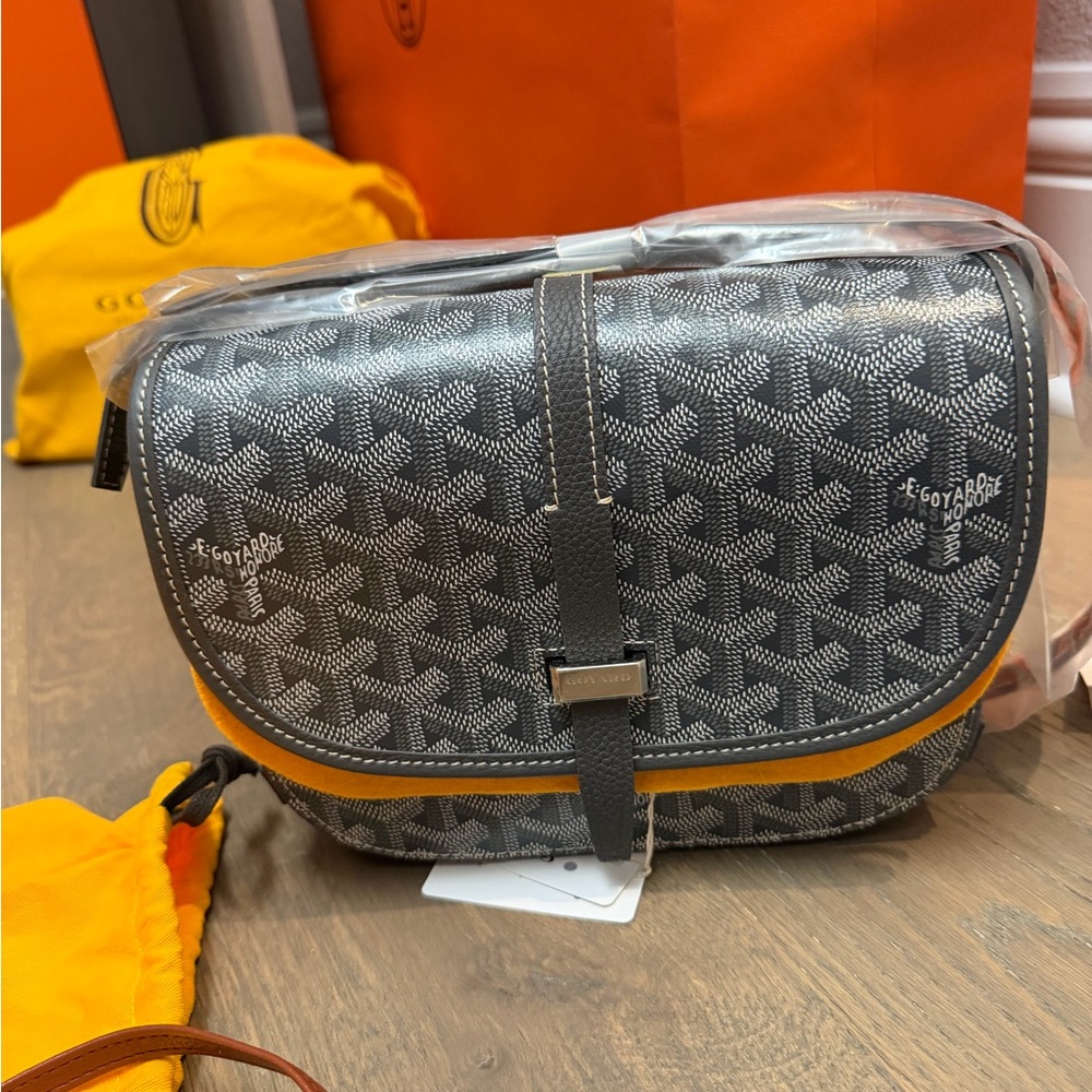 Goyard Gray Belvedere Crossbody Bag nwt